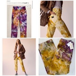 Free People Tie Dye Cargo Pants